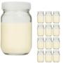 Kit com 14 Potes de Vidro para Armazenar Leite Materno 200ml - Super Mamãe Imagem de Kit com 14 Potes de Vidro para Armazenar Leite Materno 200ml