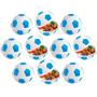 Imagem de Kit com 14 Potes Lembranças Aniversário Bola de Futebol Azul