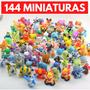 Imagem de Kit Com 144 Bonecos Miniaturas Pokémon Sortidas 3cm + 3 Pokemons e 3 Pokebolas 5cm