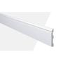 Imagem de Kit com 15 Barras Rodapé de Poliestireno Md8 12mm X 244cm X 8cm 36m Branco