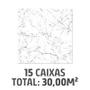 Imagem de Kit com 15 Caixas Pisos Alaska 45x45cm Caixa 2,00m² Branco Formigres