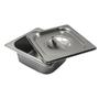 Imagem de Kit Com 15 Cubas Gn Inox 1/6 X 65 Com Tampa