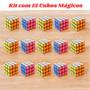Imagem de Kit com 15 Cubos Mágicos 3x3 Clássico Atacado