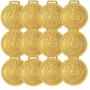 Imagem de Kit com 18 Medalhas Rema Honra Ao Mérito 60mm com Fita Ouro 4460