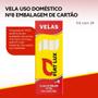 Imagem de Kit com 192 Unidades de Vela de Parafina e fio de Algodão de 12g Fiat Lux Nº8 Resistente