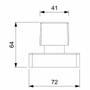 Imagem de Kit com 2 Acabamento de Registro Base 1.1/4, 1.1/2 Singles One Square Celite