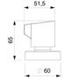 Imagem de Kit com 2 Acabamento de Registro Base 1/2, 3/4, 1 Fit Celite