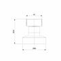 Imagem de Kit com 2 Acabamento de Registro para Base Reforma 1/2, 3/4, 1 Flow Celite