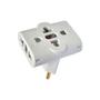 Imagem de Kit Com 2 Adaptador Pino Universal Tomada Benjamim T 10a/20a