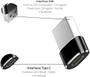 Imagem de Kit com 2 Adaptadores Usb C Fêmea X Usb Macho  Plug Conversor Conector OTG para Carregar Celular no Carro, Computador, Notebook, Power Bank