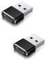 Imagem de Kit com 2 Adaptadores Usb C Fêmea X Usb Macho  Plug Conversor Conector OTG para Carregar Celular no Carro, Computador, Notebook, Power Bank