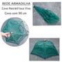 Imagem de Kit com 2 Armadinhas Covo Retrátil 6 Entradas Iscas Vivas Lambari Camarão