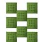 Imagem de Kit Com 2 Assentos Para Cadeira Almofadas Futon Verde 40X40