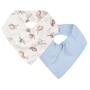 Imagem de Kit Com 2 Babadores Bebê Bandana Aviões Azul - Hug