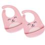 Imagem de Kit com 2 Babadores Infantil Cata Migalhas Silicone Gumy com Ajuste Buba