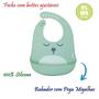 Imagem de Kit com 2 Babadores Infantil Cata Migalhas Silicone Gumy com Ajuste Buba