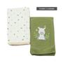 Imagem de Kit Com 2 Babinhas Hug Zebra Big Friends Bege E Verde