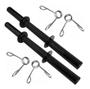 Imagem de Kit Com 2 Barras Ocas Halteres  40Cm Com Presilhas