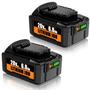 Imagem de Kit com 2 Baterias KIGWOF 20V 6Ah para DeWalt 20V MAX