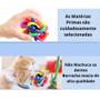 Imagem de Kit com 2 Bola Trançada De Borracha Colorida Com Sino Para Cães e Gatos 7cm
