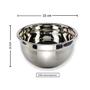 Imagem de Kit com 2 Bowl de Inox Profissional de 22 cm Polido Tigela