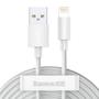 Imagem de Kit com 2 Cabos Lightning Simple Wisdom 2.4a 1.5 Metro compatível com iPhne