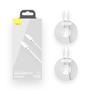 Imagem de Kit com 2 Cabos Lightnng para USB C Baseus Simple Wisdom 20W 2PCS/Set1.5m Branco power delivery