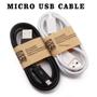 Imagem de Kit com 2 Cabos USB Tipo V8  Carregamento e Transferência de Dados Rápido
