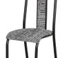 Imagem de Kit com 2 Cadeiras 058 America Cromo Preta/Grafiato - Artefamol