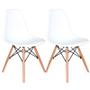 Imagem de Kit com 2 Cadeiras Charles Eames Eiffel  BRANCA