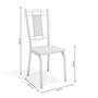 Imagem de Kit com 2 Cadeiras Estofadas Florença Cromada 2C005CR Kappesberg Crome
