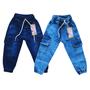 Imagem de kit com 2 calças jogger jeans infantil menino Tam 1