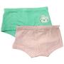 Imagem de KIT com 2 Calcinhas Infantil Boxer Feminina Box Menina Algodão boa qualidade