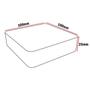 Imagem de Kit com 2 Calços De Borracha Maciços 100x100x25mm Anti-Vibração Impacto Borrachas Londrina