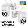 Imagem de Kit com 2 Câmeras de segurança IP dome rotativa A8 Yoosee PTZ Full HD