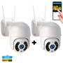 Imagem de Kit com 2 Câmeras Ip Dome Externa Yoosee Wifi Autotracking Colorida 3mp