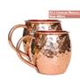 Imagem de Kit com 2 Canecas Moscow Mule 480ml Cobre Drinks Bar Aço Inox