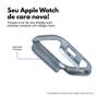 Imagem de Kit com 2 Capa com Película de Vidro Nerdcase Compatível com Apple Watch 45mm, Prata