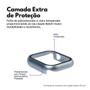 Imagem de Kit com 2 Capa com Película de Vidro Nerdcase Compatível com Apple Watch 45mm, Prata