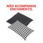 Imagem de Kit com 2 Capas de Almofada Quadrada cm Preta + 2 Capas de Almofada Retangular 30x50 cm Pied de Poule