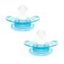 Imagem de Kit com 2 Chupetas Comfort Ursinho Com Ventilação Bico Simétrico Azul Rosa Buba