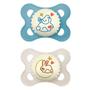 Imagem de Kit com 2 Chupetas Night Mam 0-6m Tam1 Azul CH22221