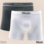 Imagem de Kit Com 2 Cuecas Boxer Em Microfibra Mash Sem Costura Masculina Box Confortavel Original