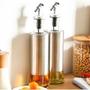Imagem de KIT COM 2 Dispenser Em Vidro E Inox Azeite/vinagre Com Dosador 350ml
