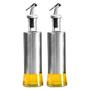 Imagem de KIT COM 2 Dispenser Em Vidro E Inox Azeite/vinagre Com Dosador 350ml