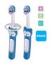 Imagem de Kit com 2 Escovas Dentais Baby's Brush 6m+ Mam Azul