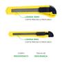 Imagem de Kit com 2 Estiletes 9mm/18mm Estilete Profissional Kokay 