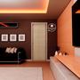 Imagem de Kit com 2 Folhas de Porta Madeira Decorada 210x60cm Espessura 3,5cm Neblina Mgm