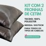 Imagem de Kit com 2 Fronhas De Cetim Travesseiro Fronha Capa 50x70cm Protetoras