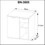 Imagem de Kit com 2 Gabinetes Suspensos para Banheiro 60cm